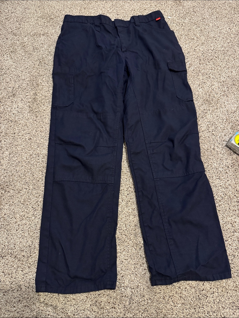 Bulwark FR Flame Resistance Men's Navy Utility Cargo Pants size 38x32